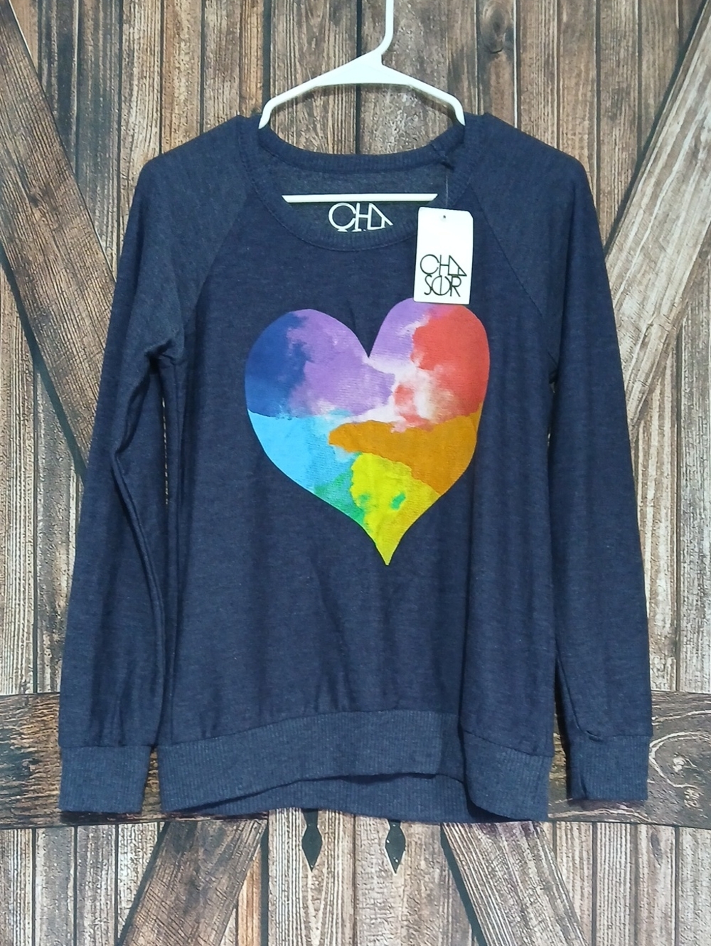 Chaser Heart Pullover NWT